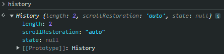 history object